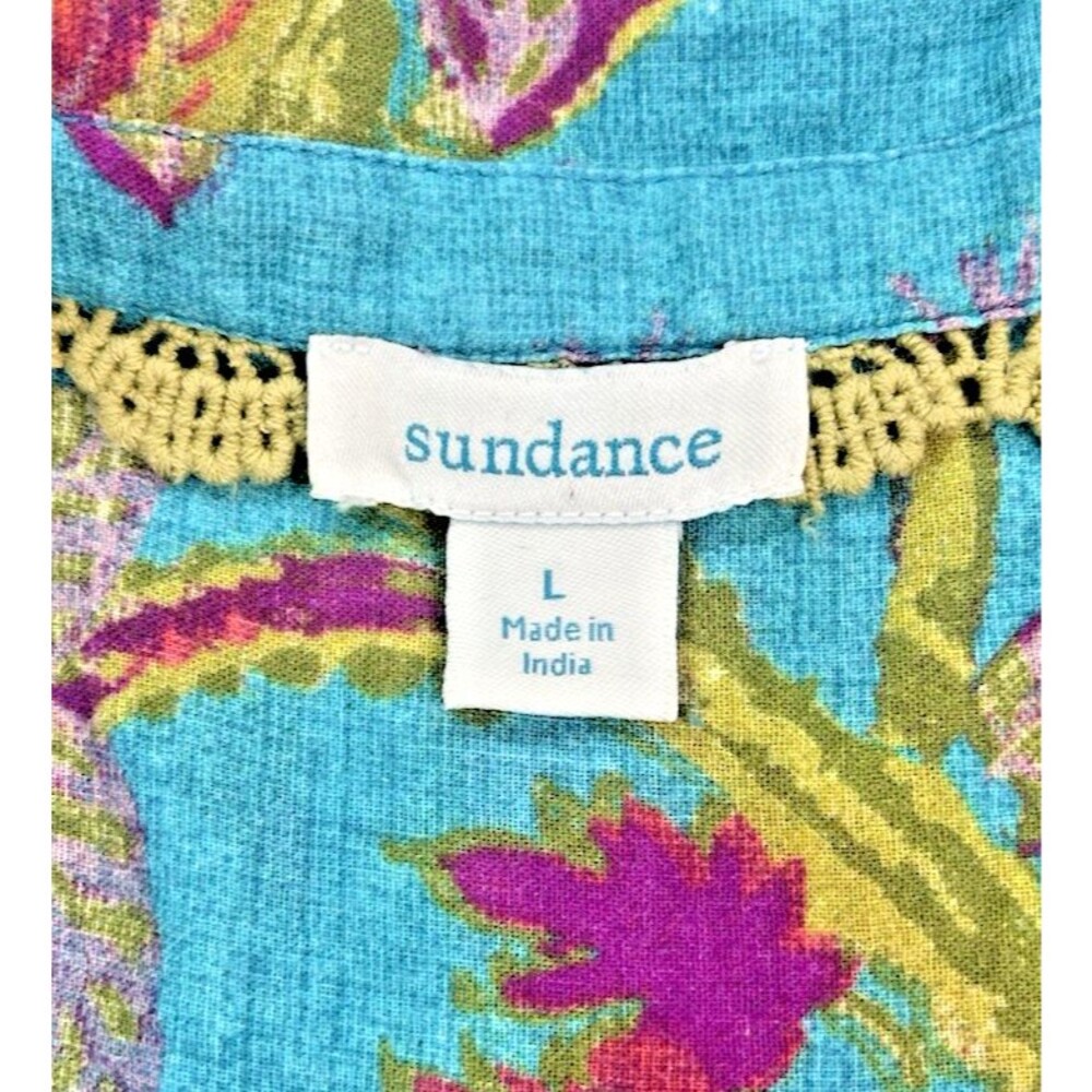 Sundance womens gorgeous luxury floral summer cottagecore long sleeve NWOT Large - Picture 3 of 8